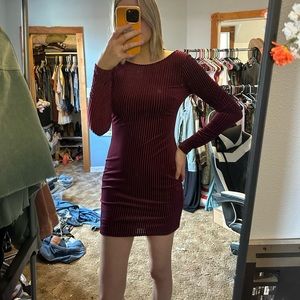 Forever 21 Small Red/Burgundy Bodycon dress